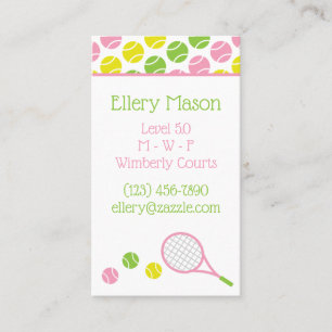 Preppy Tennis Business ou Cartes de Contact