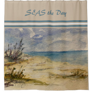Près du rideau de douche de mer