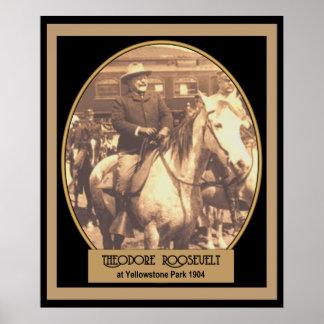 Prés. Roosevelt sur YellowStone 1904 POSTER