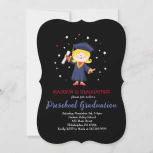 PRESCHOOL KINDERGARTEN Graduation Party Invitation
