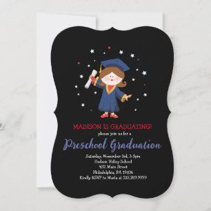 PRESCHOOL KINDERGARTEN Graduation Party Invitation