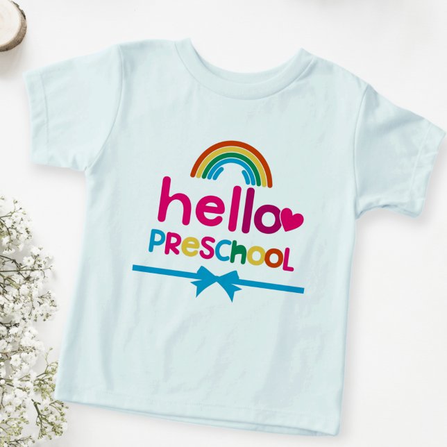 Preschool T-shirt - First Day Preschool T-shirts  (Créateur téléchargé)