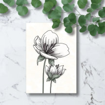 Présence Silencieuse – Carte de Sympathie Botaniqu