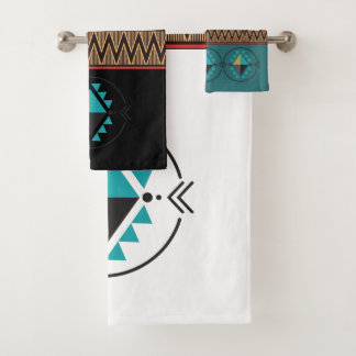 Présentation de motif tribal noir et rouge du Sud-