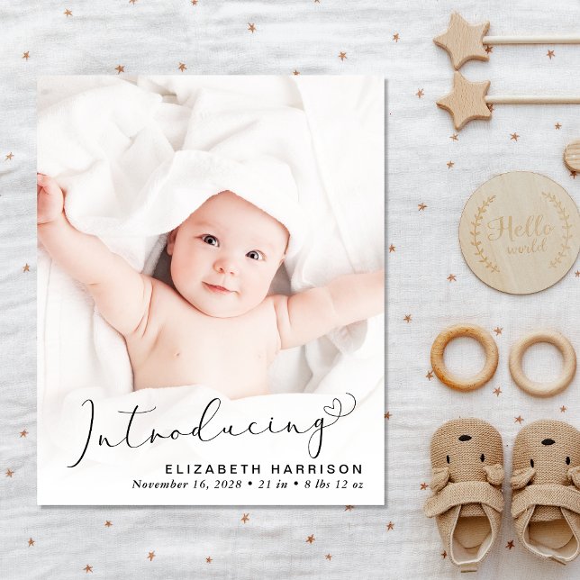 Présentation du Faire-part de naissance de photos  (A heartfelt and personalized way to introduce your bundle of joy to the world)
