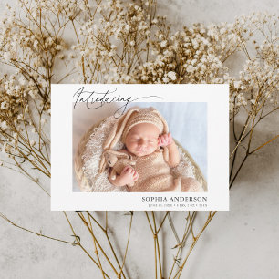 Présentation du Faire-part de photo de script