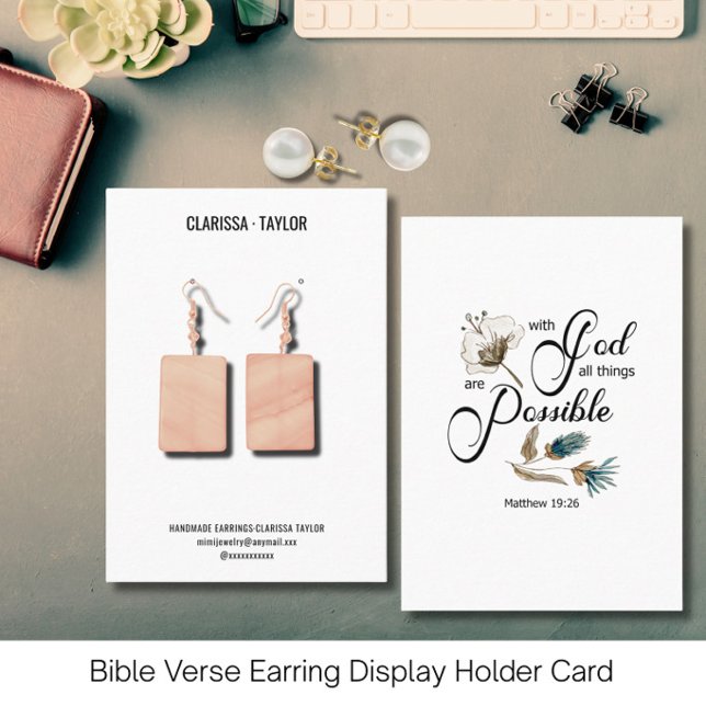 Présentoir à cartes pour boucles d'oreilles de ver (Créateur téléchargé)