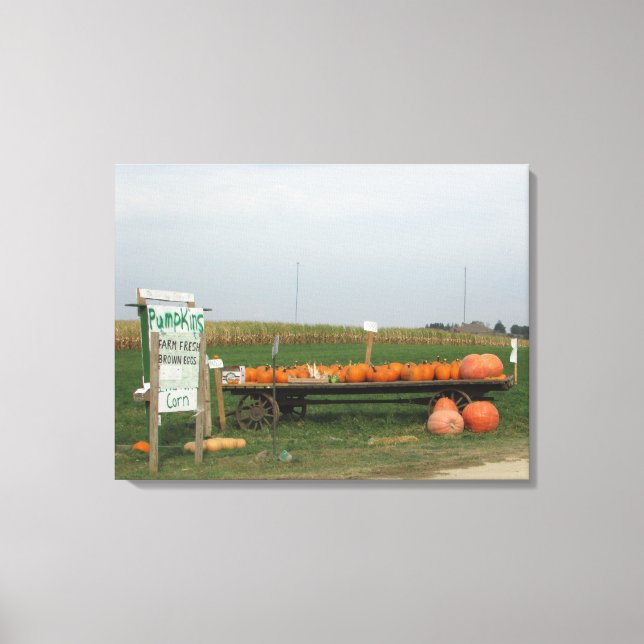 Présentoir de citrouilles Halloween Toile d'automn (Recto)
