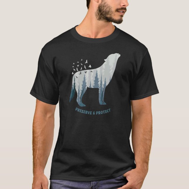 Préserver Et Protéger Le Tshirt Du Parc National V (Devant)