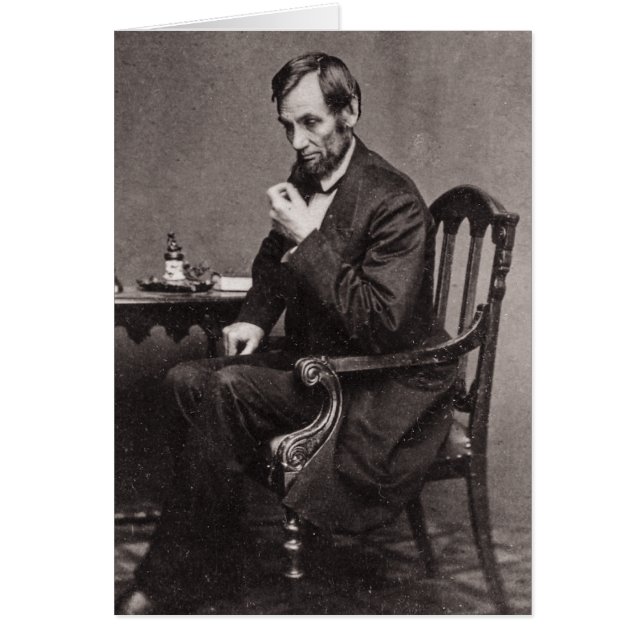 PRÉSIDENT ABRAHAM LINCOLN 1862 STEREOVIEW (Devant)