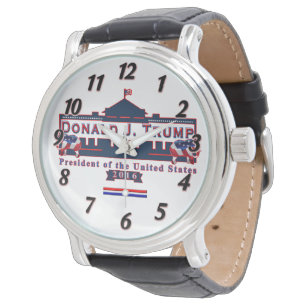 Président désigné montre en cuir vintage de Don