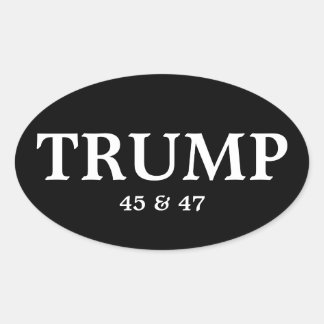 PRÉSIDENT DONALD TRUMP AUTOCOLLANT PARE-CHOCS OVAL