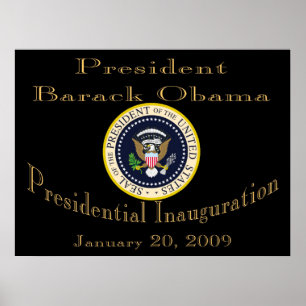 President Obama Commemorative  Poster