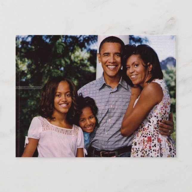 Président Obama Notre première carte postale (Devant)
