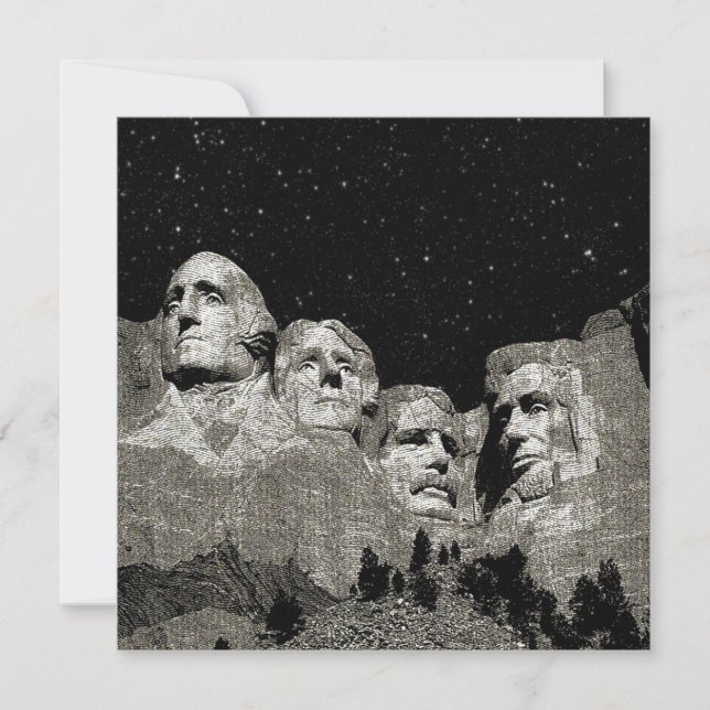 Présidents américains du mont Rushmore,   (Devant)