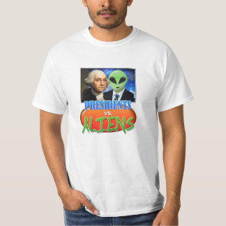 Présidents contre le T-shirt d'aliens