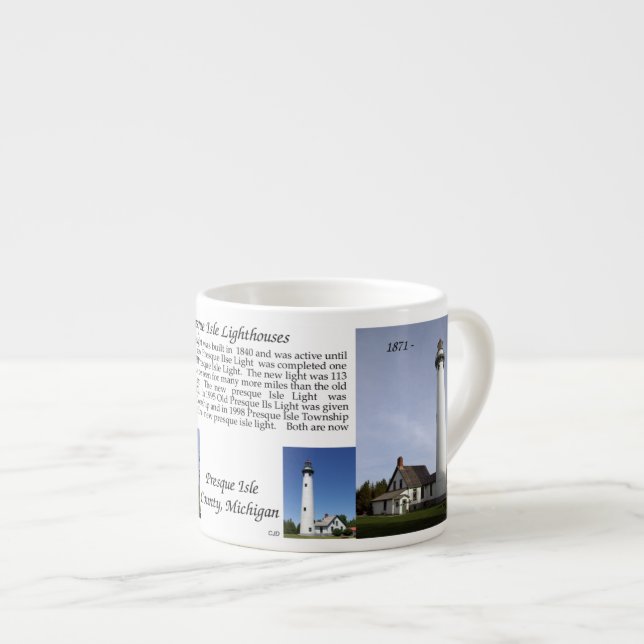 Presque Isle Lighthouses espresso mug (Devant droit)