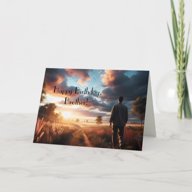 PRESQUE PARFAIT CARTE D'ANNIVERSAIRE FRÈRE (Devant)