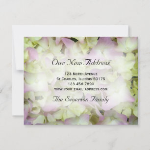 Presque rose Hydrangea New Address Faire-part