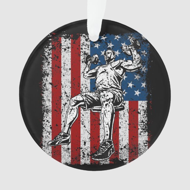 Presse d'épaule d'haltère de haltérophile (devant)