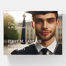 Graduation personnalisée Photo Typographie élégant