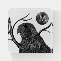 Monogramme de Pleine lune de faucon