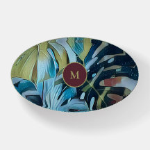 Monographie Feuille Moody Blue Monstera Monogramme