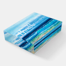 Poids du papier de scène océanique relaxant