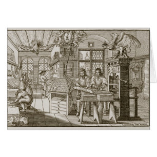 Presse typographique allemande médiévale (gravur