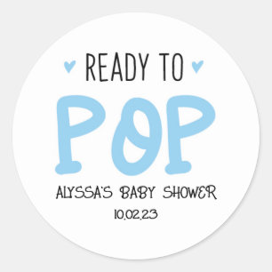 Prêt À Appuyer Sur Des Stickers Bleus