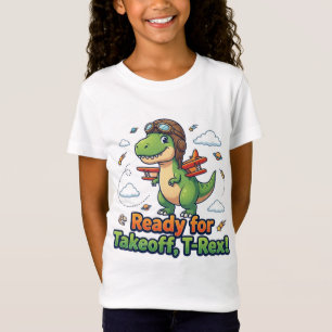 Prêt à Décoller T-Shirt T-Rex Dinosaure Mignon