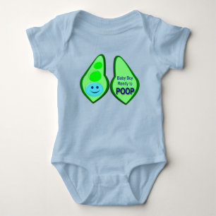 Prêt à faire caca bébé garçon bleu Body bébé