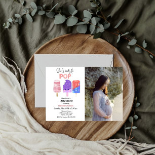 Prêt à lancer Posicle baby shower Invitation