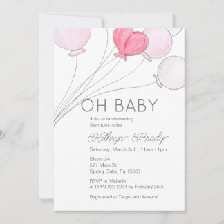 Prêt à lancer une invitation sur le Baby shower de