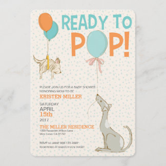 Prêt À Pop Baby shower Invitation