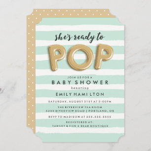 Prêt À Pop Invitation baby shower