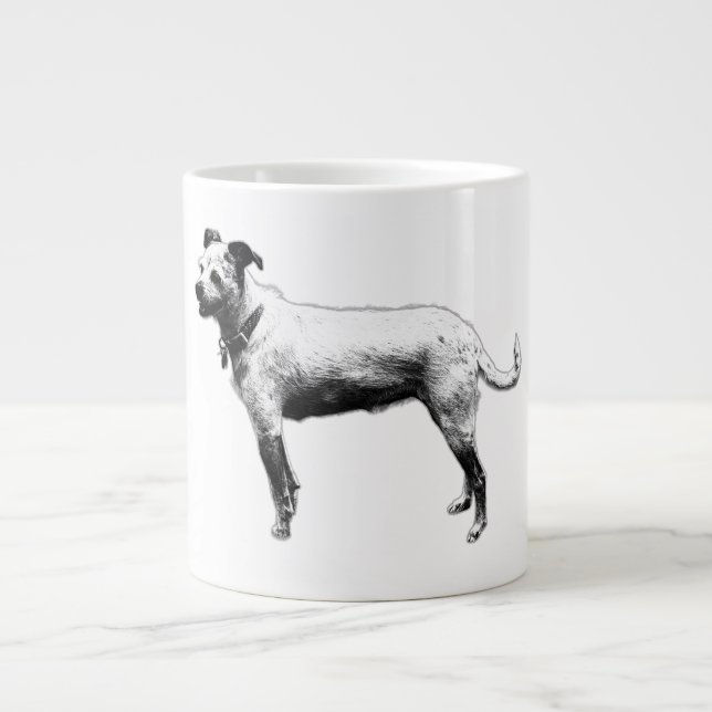 Prêt et convivial Terrier Mélange de café Mug (Devant)
