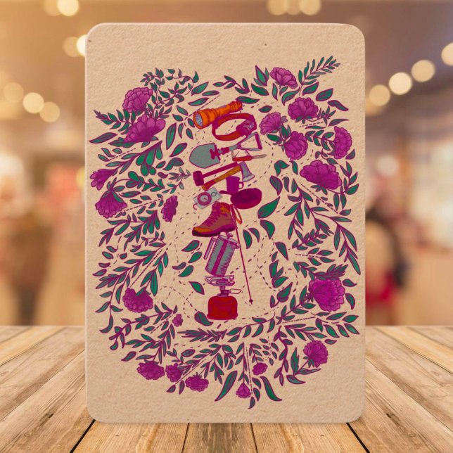 Prêt pour l'aventure Camping Randonnée Merci Notes (Créateur téléchargé)