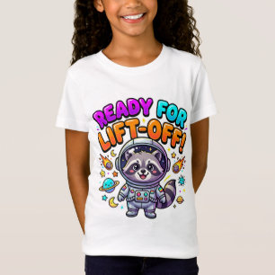Prêt pour le décollage T-shirt mignon de raton lav