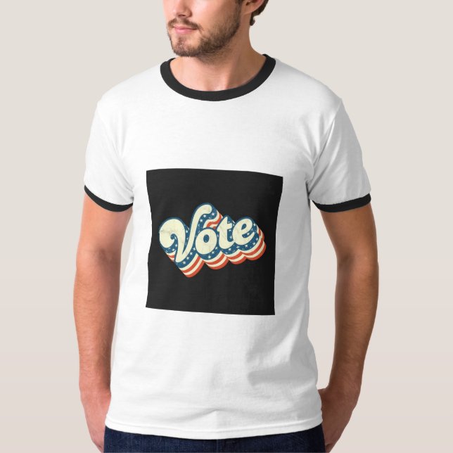 Prêt pour le jour de l'élection avec notre T-shirt (Devant)