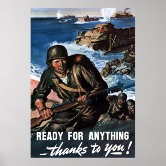 Prêt Pour Tout — Poster 2ÈME GUERRE MONDIALE