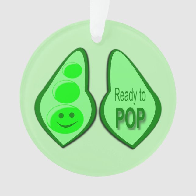 Prête à éclore pois vert enceinte personnalisé (devant)