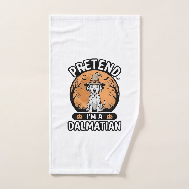 Prétendez que je suis un design de chien dalmatien (Serviette à main)