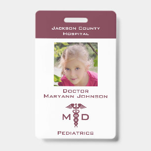 Prétendre Docteur Jouer Badge pour Enfants Personn