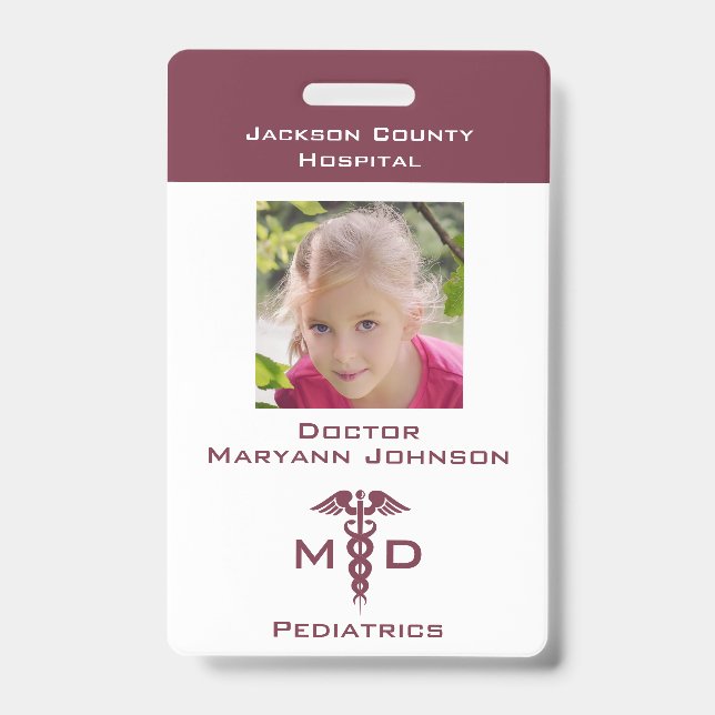 Prétendre Docteur Jouer Badge pour Enfants Personn (Face)