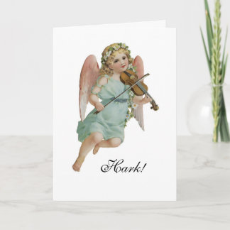 Prêtez l'oreille ! Carte de Noël d'ange