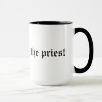 Prêtre cadeau occupation tasse