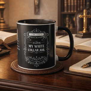 Prêtre catholique col romain de clergé noir Mug re