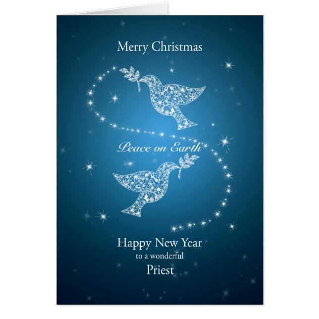 Prêtre, colombes de Noël de paix (Devant)