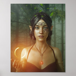 PRETTY ELF GIRL IMAGINAIRE POSTER